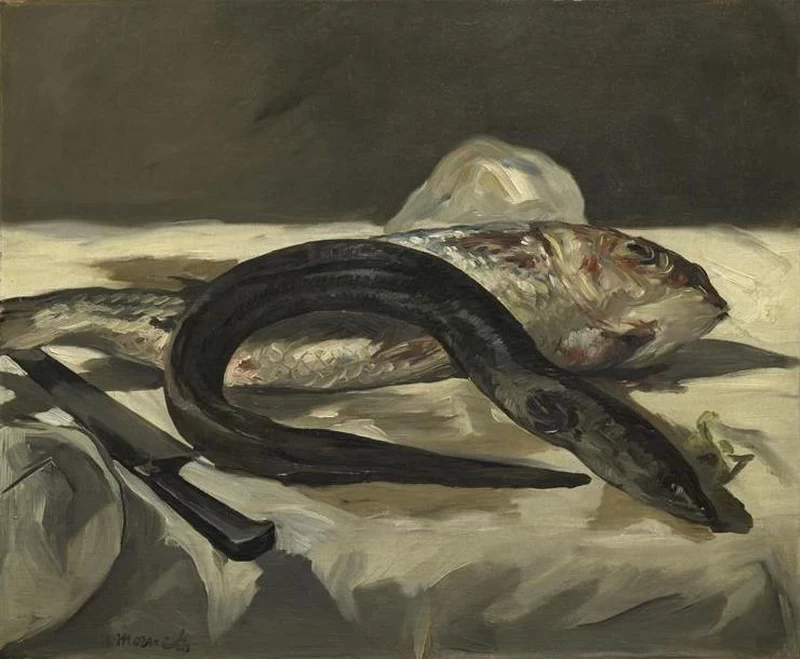  17-Édouard Manet, Anguilla e triglian, 1864-Musée d′Orsay, Paris 